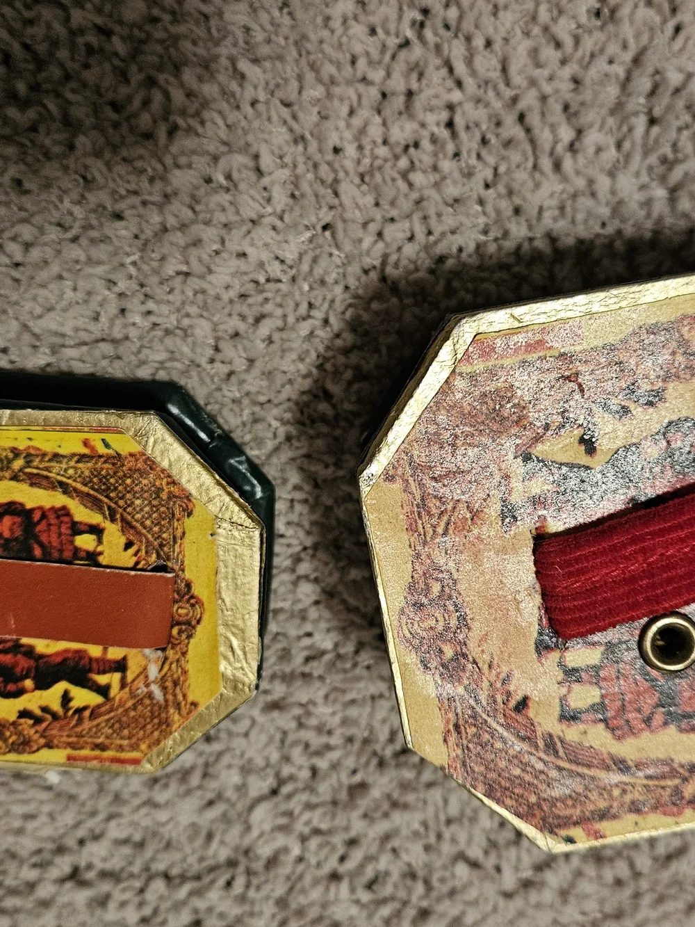 Two Vintage (1950-60) Christmas Accordions. Not A Childs toy. Christmas Decor.
